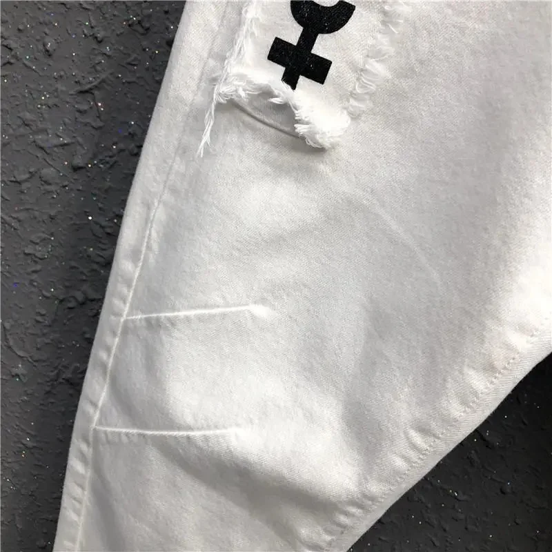 

Spring Summer Female Haren Pantalons European Ladies Loose Letter Casual Pants 2025Women Fashion Large Size 5XL Haren Trousers