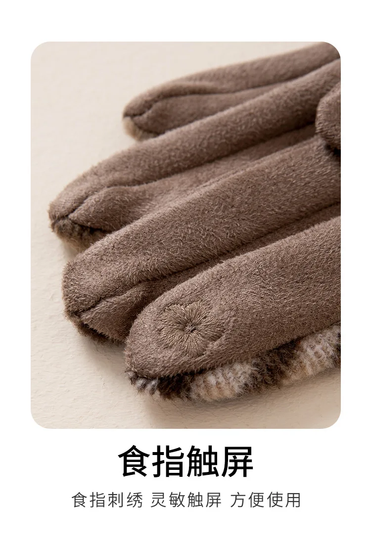 2025 겨울 여성용 열선 터치스크린 장갑 플리스 안감 라이딩 바이크 오토바이 미끄럼 방지 방풍