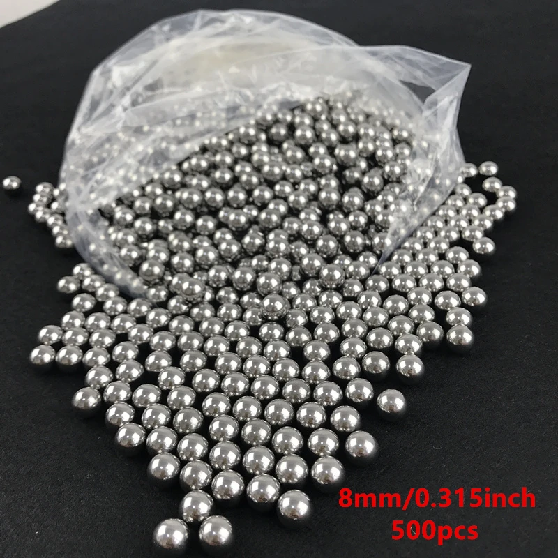 Stalen kogel 8 mm 500/1000 stuks Koolstofarme stalen kogels Massieve gladde lagerstaalkogel Sferische kogelkogels