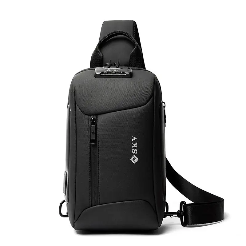 SKV Chest Bag Men Backpack Multi-Function One-Shoulder Messenger Bag Brand