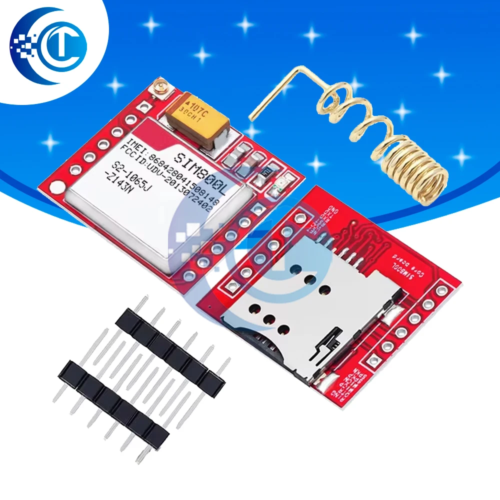 SIM800L GSM/GPRS Module Quad-Band Micro SIM TTL Serial Ultra-Compact Wireless Data Board for Arduino & IoT Projects
