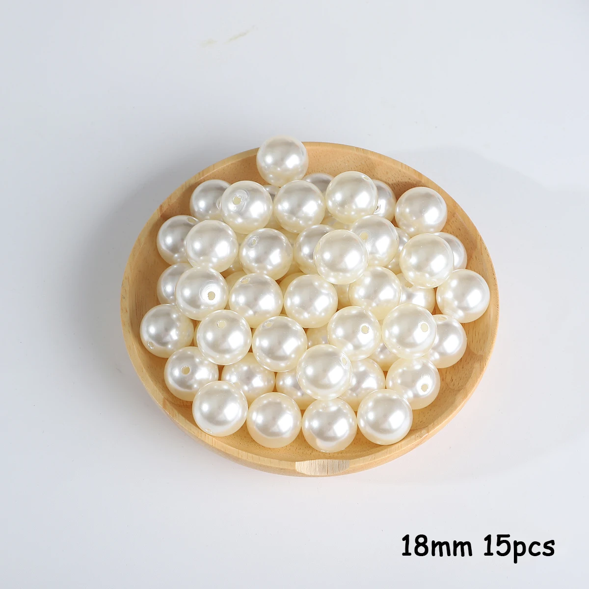 3-20mm 10-1000 stuks recht gat ABS imitatie parel beige witte armband met ronde kralen voor DIY ambachtelijke sieraden maken producten