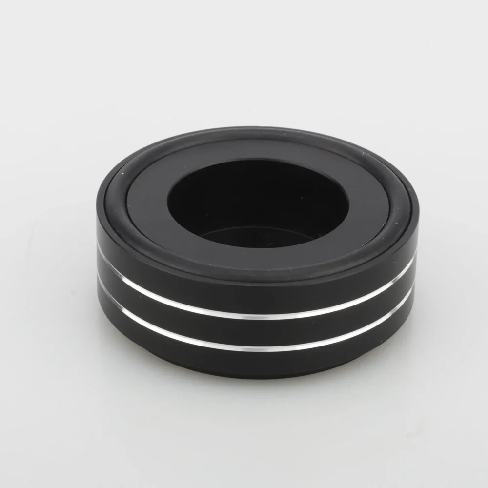 4x Audiocrast 58*21mm Aluminiowe Stopnie Podstawki Podwórka Amplituadu Amortyzatory Głośnik Gramofon Podkładki Gumowe Czarne