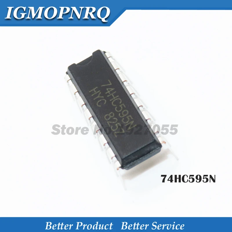 100PCS/LOT 74HC595 74HC595N DIP-14 SN74HC595 SN74HC595N DIP IC DIP-14 New  Fee shipping