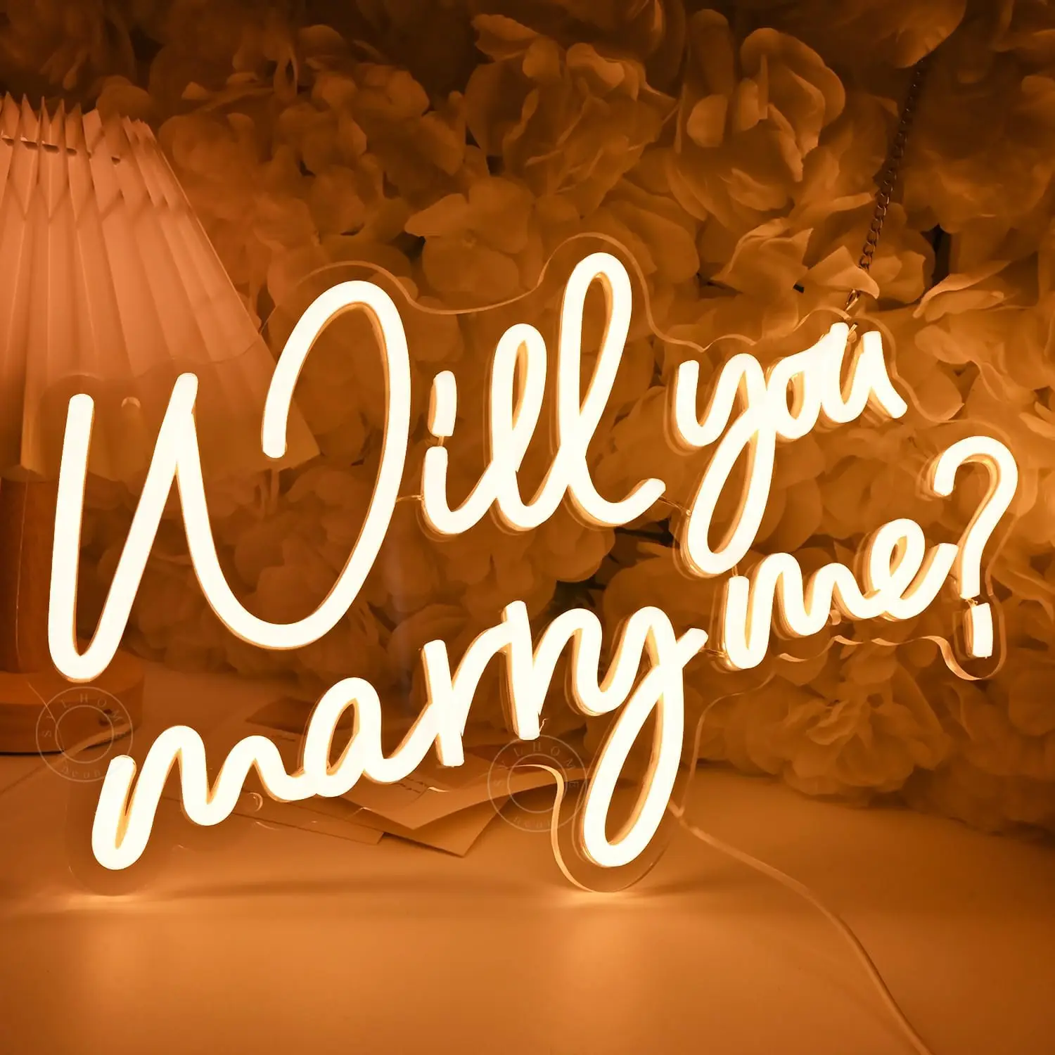 Will You Marry Me USB LED Light for Proposal Wedding Party Engagement Valentines Day Home Decor personnalisé Gift Night Light