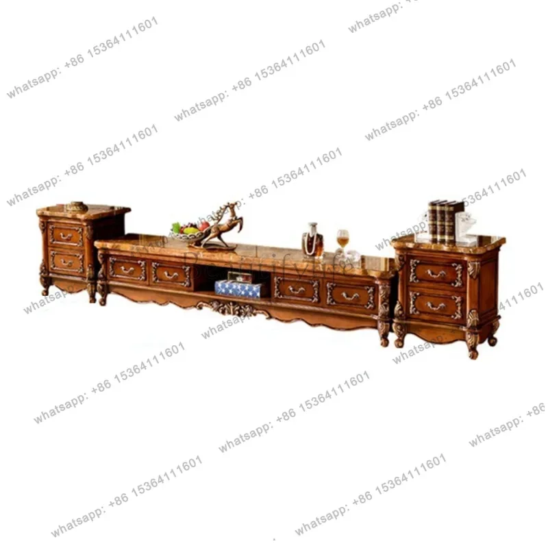 LSLight Luxury Tv Cabinet Storage Modern Retro Standing Living Room Cabinets Monitor Center Meuble Tv Luxe Moderne House Furnitu