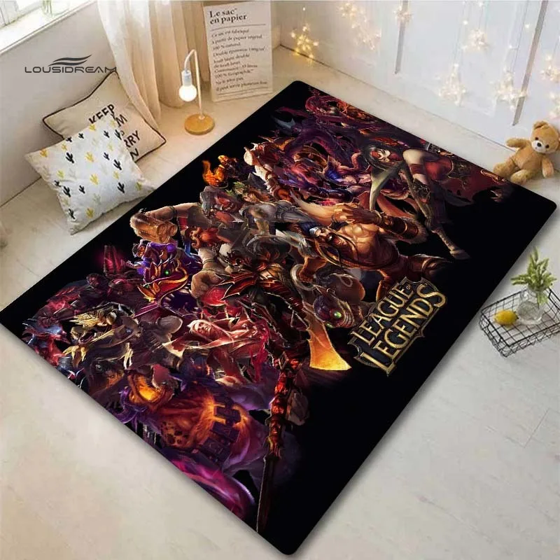 

League of Legends Game Rug Area Rug for Living Room Rug Rugs and Carpets for Home Living Room Door Mat door mat entrance