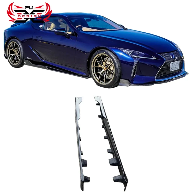 For Lexus LC500 LC500H Carbon Fiber Splitter Side Skirt Bumper Body kit Accessories