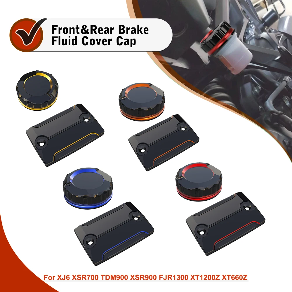 

For Yamaha XJ6 XSR700 TDM900 XSR900 FJR1300 XT1200Z Super Tenere XT660Z Brake Fluid Reservoir Cylinder Oil Tank Cap Protector