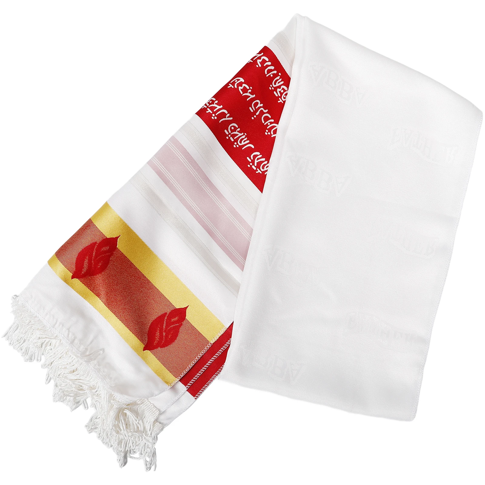 

Prayer Shawl Large Size Comfortable Elegant Suitable Men Religious Ceremonies Daily Gift Tallit Polyester Scarf