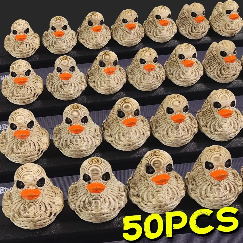 Mini Ducks Skeleton Duck Figurines Tiny Ducks Halloween Decor Resin Ducks Hide Seek Scene Graveyard Garden Potted Party Crafts