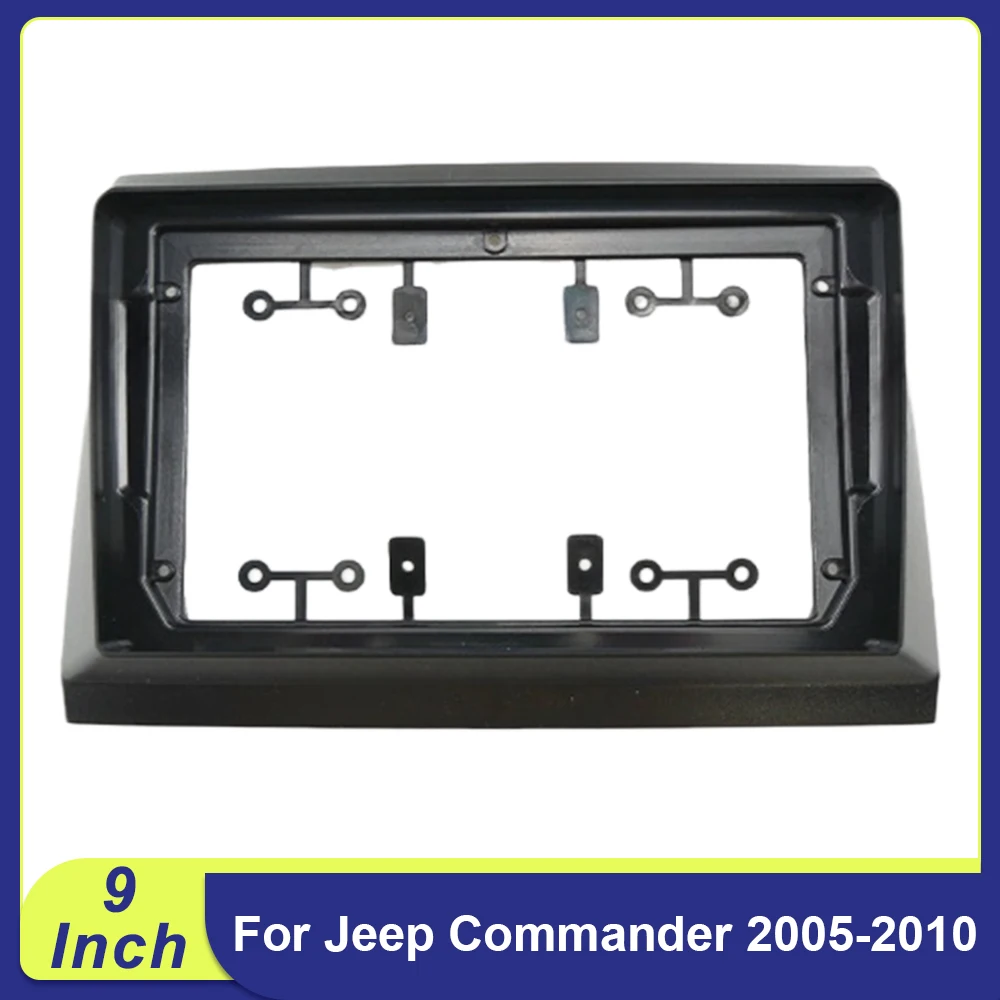 

9-дюймовая рамка-адаптер 2DIN для автомагнитолы Android для Jeep Commander 2005-2010, комплект для установки в приборную панель