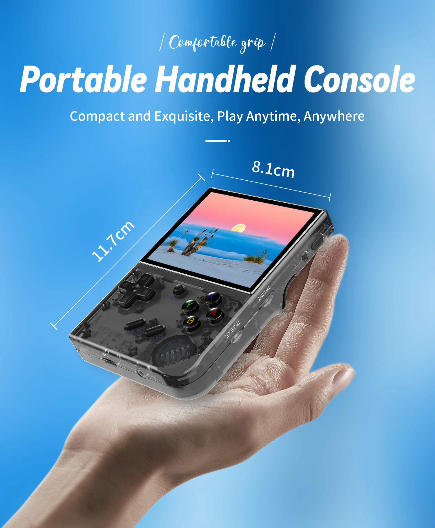 ANBERNIC RG35XX Plus Handheld Game Console 3.5" IPS Screen With 3300mAh Linux System Retro Games Console Built-in 64G 5000 Games