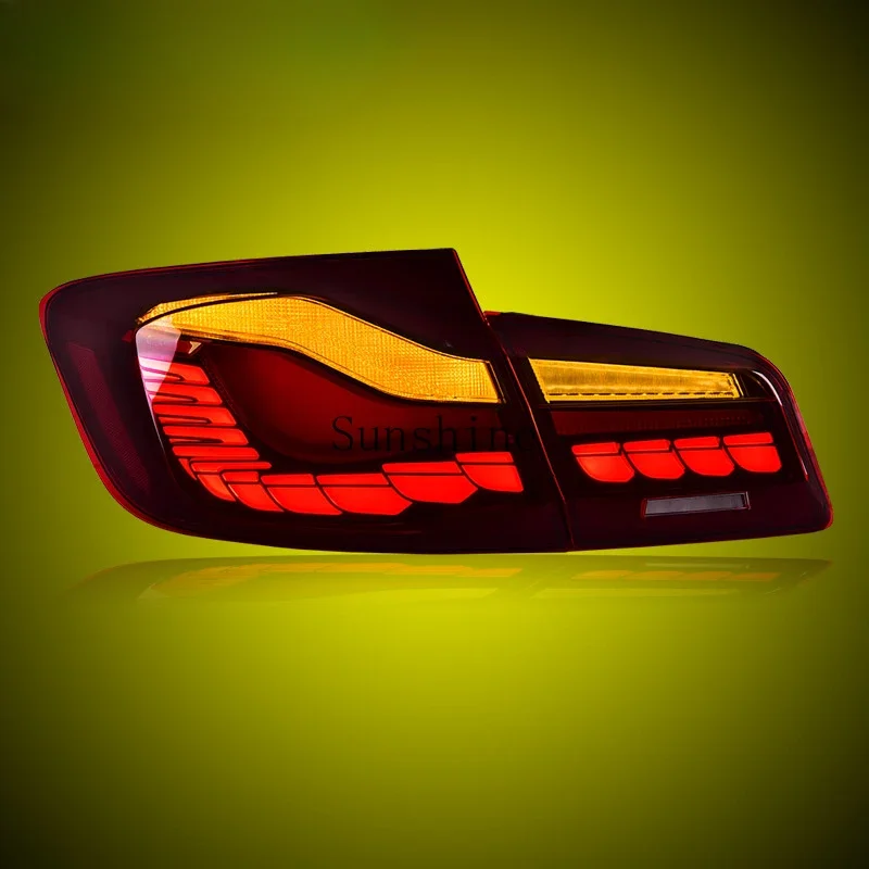 Dedicated to 11-17 horse 5 series F10 tail light assembly F18 modified dragon scale LED running water steering tail light