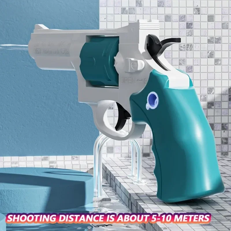 Pistolet na wodę typu rewolwer, letnia zabawka na plażę i basen, pistolet szeryfa do odgrywania ról, zabawki na przyjęcie urodzinowe dla dzieci.