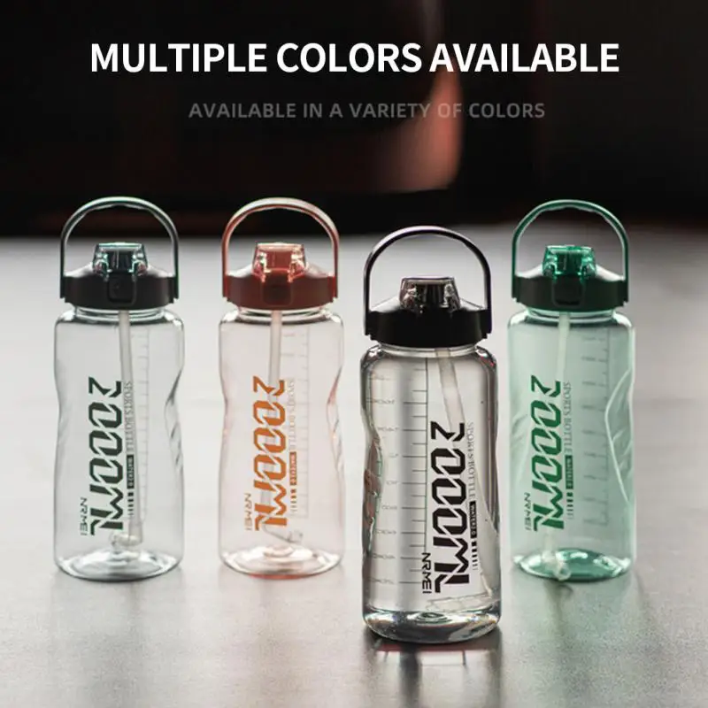 

1500 мл Спортивная бутылка для воды, питьевая чашка, соусницы, дорожный чайник, градиентная матовая герметичная уличная большая емкость