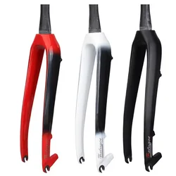 MTB Carbon Bicycle Fork, Downhill, Travel, Rigid, Mountain Bike, Front Fork, Fiber Tapered, Road Bike, 1-1/2, 400g