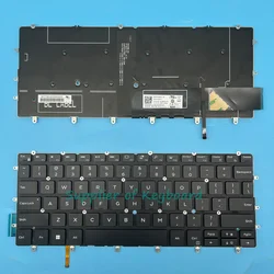 New English/UK/French/Portuguese/Czech Slovakian Keyboard For Dell XPS 13 9370 9380 13-9370 13-9380, XPS 13 7390 Laptop Backlit