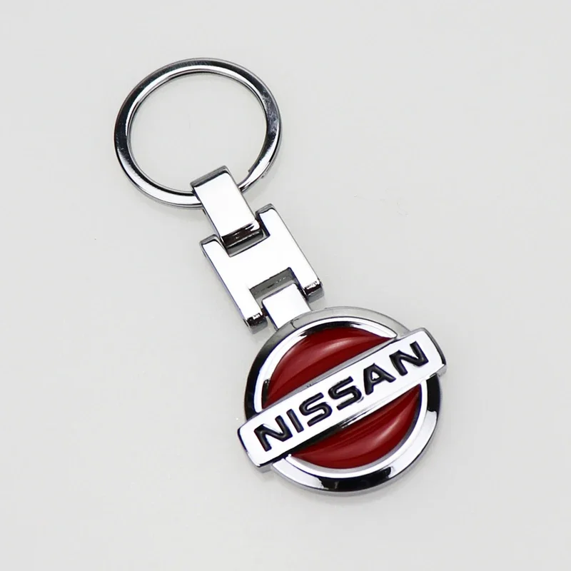 Alloy Car Styling Keychain Key Rins for Nissan X Trail T32 Tiida Navara Nismo Note Qashqai Elgrand Leaf Juke Patrol Micra Decor