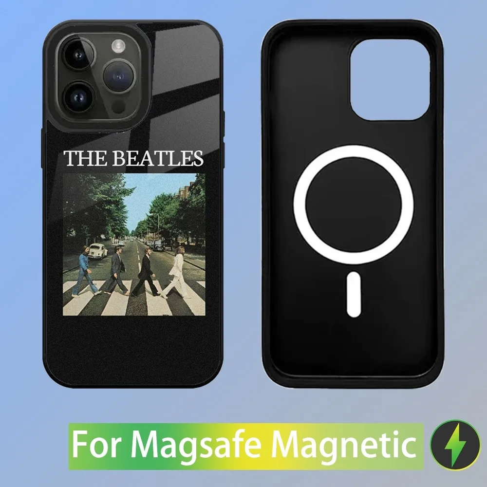 T-The Rock B-Beatles Band Phone Case For iPhone 15,14,13,12,11,Plus,Pro,Max Mini Magsafe Magnetic Wireless Charging