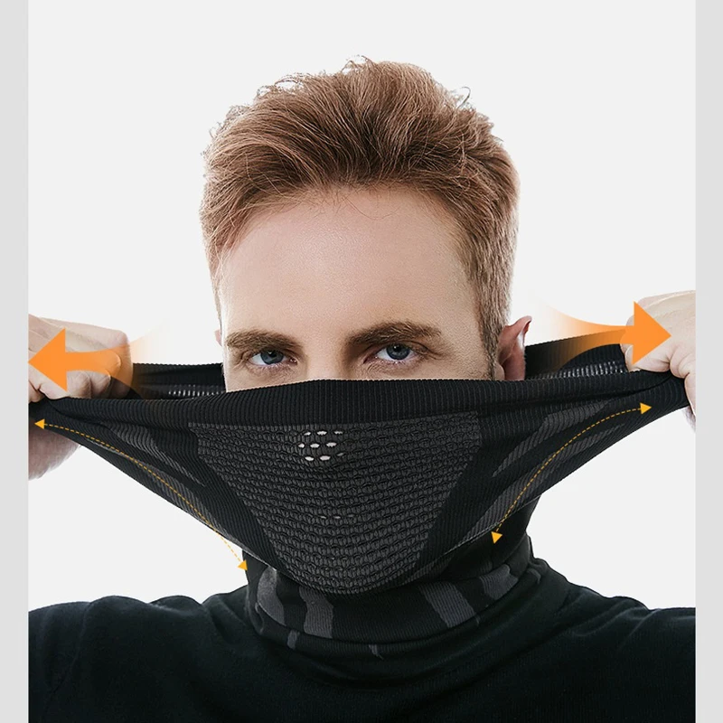 قناع وجه لركوب الدراجات، مسامي، قناع وجه دافئ ومقاوم للرياح في الهواء الطلق في الشتاء، وشاح، حجاب، طرق ارتداء متعددة