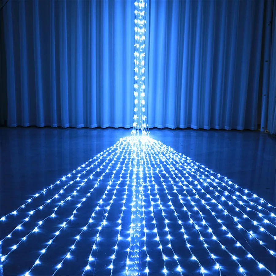 

3X2M 3X6M 6X3M Led Waterfall String Light Outdoor Window Curtain Icicle Light Party Christmas Meteor Shower Rain Light Garland