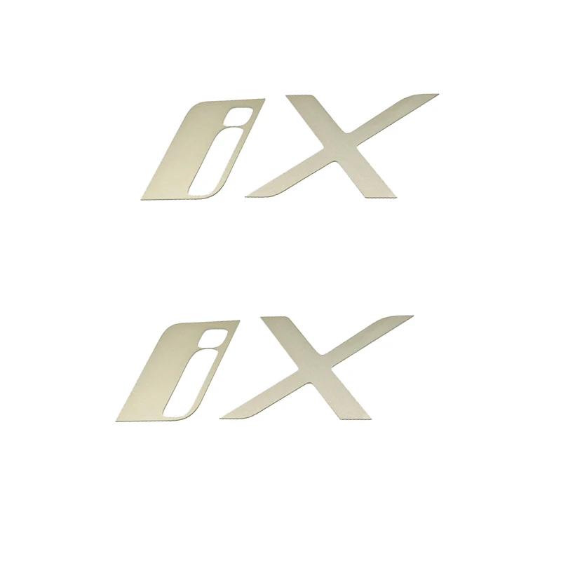 For BMW IX 2022 2023 2024 2025 2026 I20 Car Aluminum Alloy Side Label Sticker IX Cover Side Rear Emblem Accessories