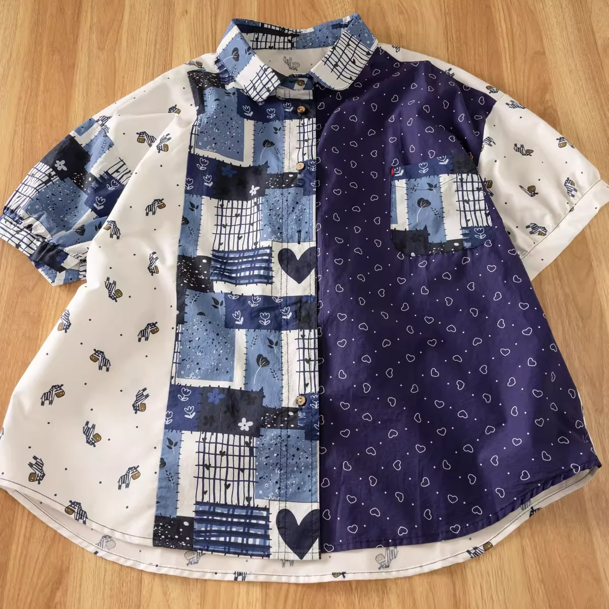 تمثال نصفي 118 سنتيمتر harajuku موضة y2k قمصان وبلوزات مطبوعة هندسية للنساء صيف 100% قطن بلوزات كبيرة الحجم