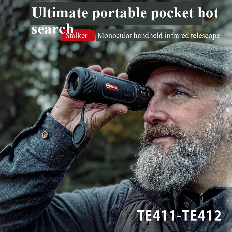 Outdoor hunting TE411/TE421 handheld monocular thermal imaging infrared night vision telescope