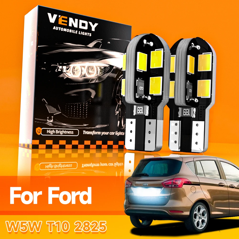 

2pcs LED License Plate Light W5W T10 For Ford C-Max Fiesta Fusion Galaxy Ka Kuga Mondeo Ranger S-Max Escape Expedition Explorer
