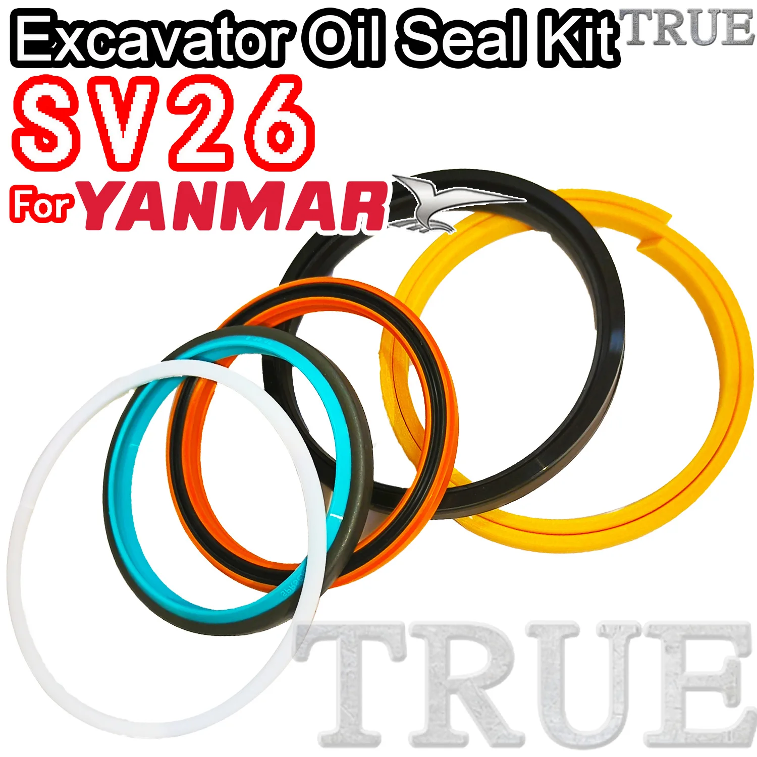 

For SV26 Yanmar Oil Seal Excavator Repair Kit Gasket Nitrile NBR Nok Washer Skf Service Orginal Quality Track Spovel Hammer Tool