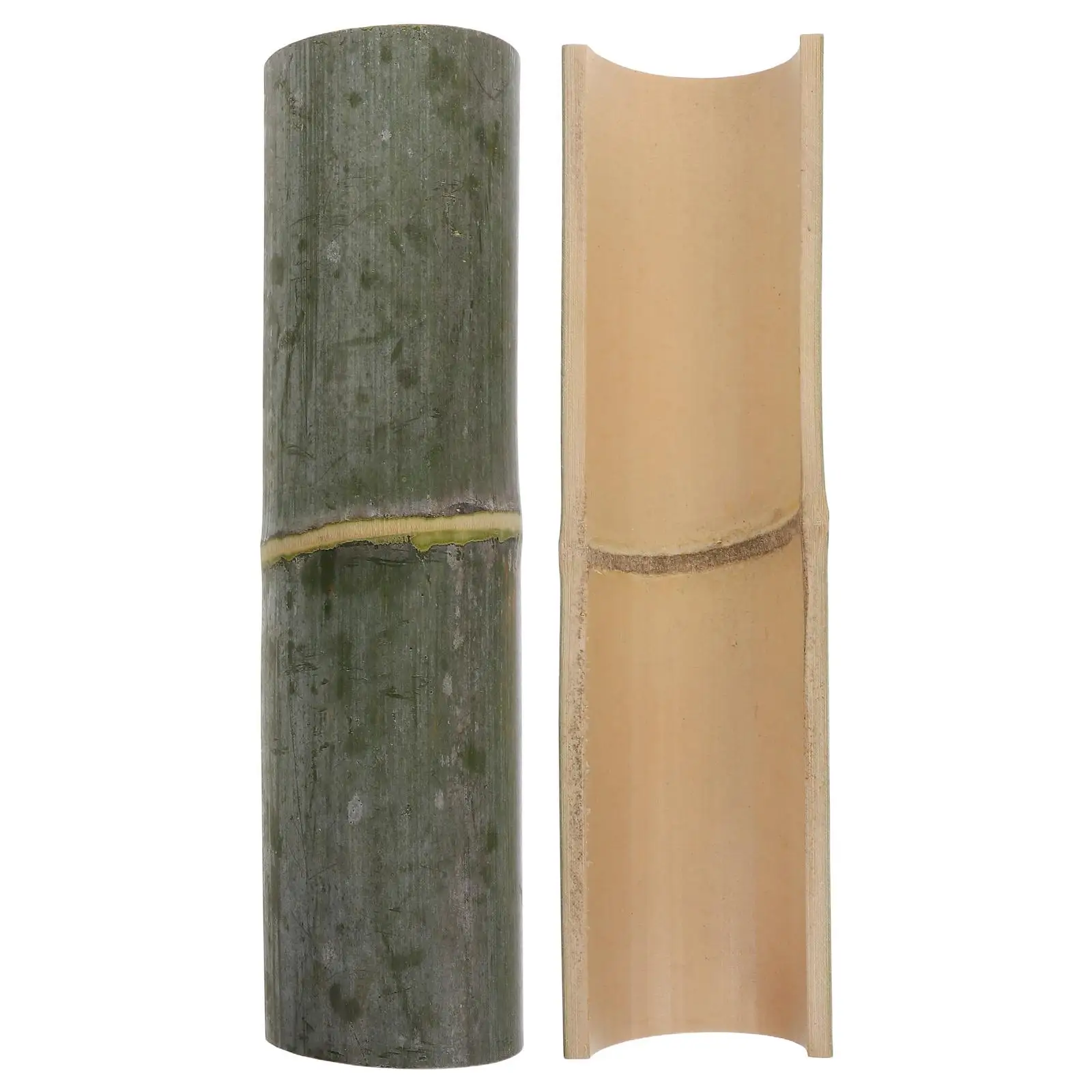 

2Pcs Bamboo Water Pipe 6-8cm 30cm Decor Slices Landscaping Fountain Parts Backyard Accessories Water Features