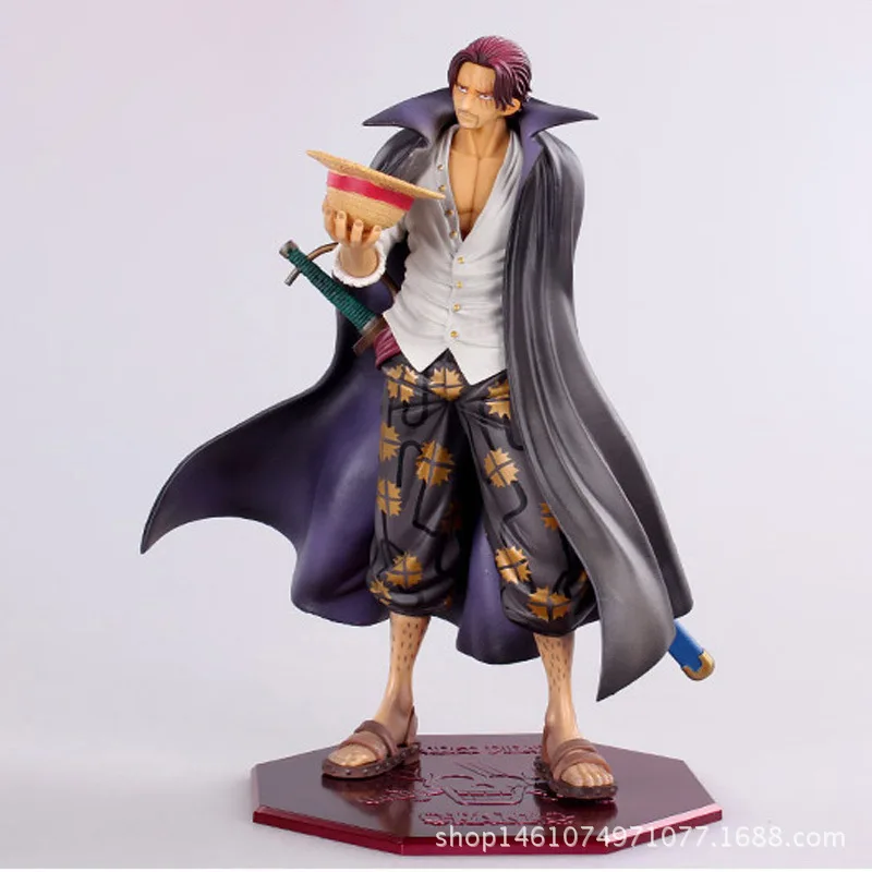 

25cm One Piece Red-Haired Shanks The Four Emperors Of The New World Anime Figure Model Statue Collection Desktop Decoration