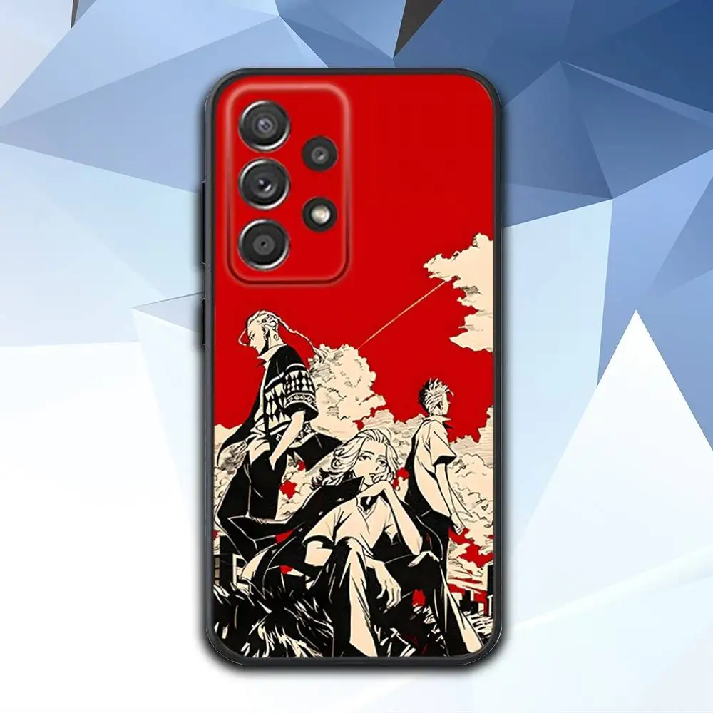 T-Tokyo Cool Revengers coque de téléphone pour Samsung S 25,24,23,22,30,21,10,9,Ultra,Plus,Lite,FE,4,5 G coque noire souple