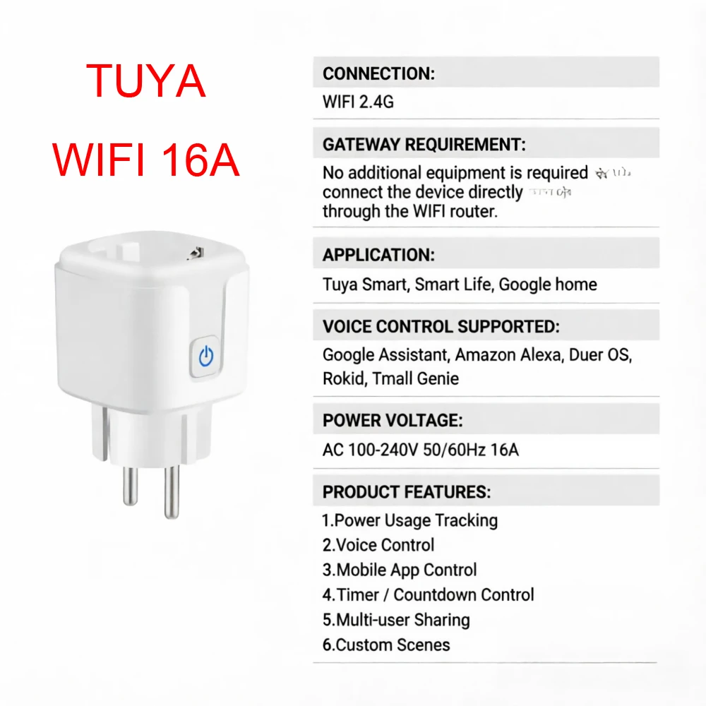 Variant: 1 piece WIFI 16A