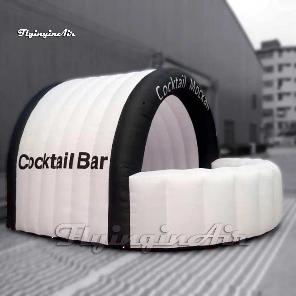 

5m Customized Kiosk Smart Cocktail Tent Inflatable Bar Counter Portable Party Booth for Club Event and Pub Decoration