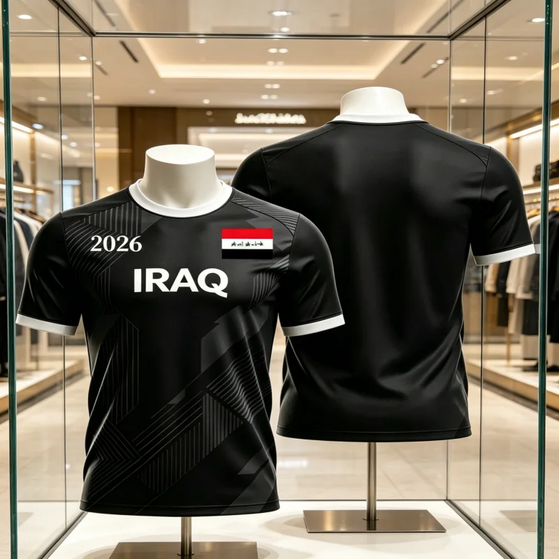2026 Iraq Style Special Fan Jersey Green Flag Print Soccer Shirt Breathable Sports Top for Men Fans & Collectors Family Kid Tees