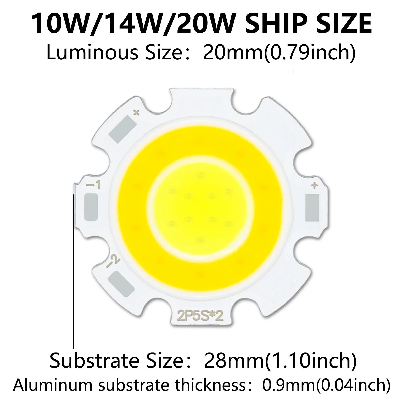 SMD LED Diode Chip 10W 14W 20W 30W 280mA LED COB Chip Bicolor Warm Cool White 3000K 6000K For LED Bulb Track Light Downlights