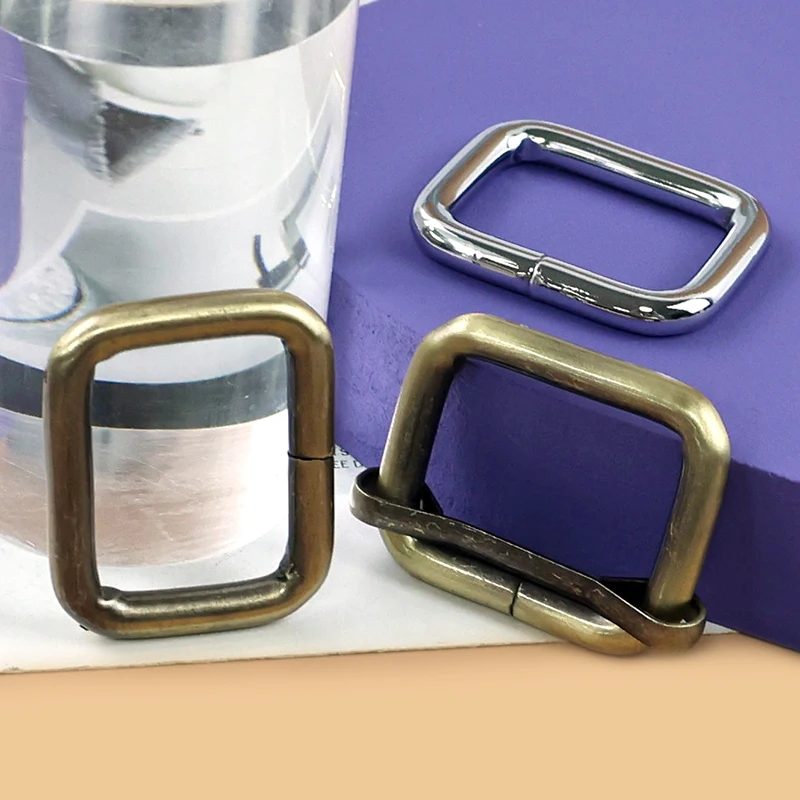 20/50 قطعة 16-50 مللي متر حلقة معدنية مشبك لحقيبة الخياطة حزام الخصر ثلاثي الإنزلاق المنزلق المشبك حزام المفاتيح حلقة هوك اكسسوارات ذاتية الصنع