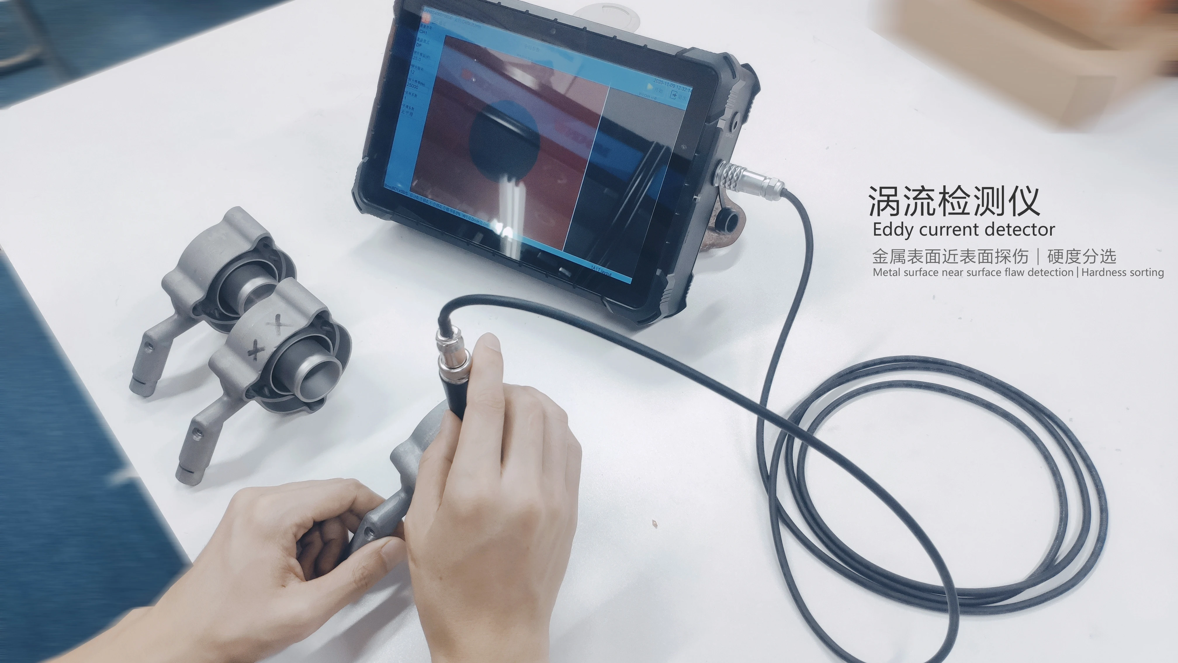 Detektor arus eddy digital cerdas multi-fungsi HEF-CC100