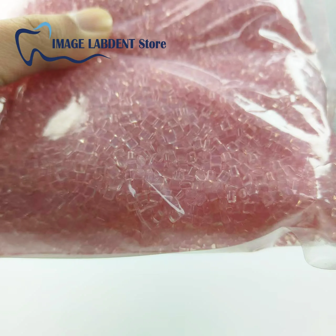 500g/bag Particle Dental Clear White Valplast Flexible / Acrylic Blood Streak Resin Material for Partial Dental Lab Material