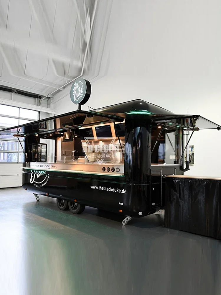 Food truck Mobile coffee Snack truck Food dessert bus European bar Display commercial