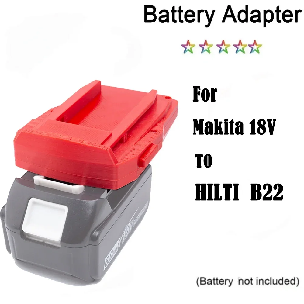 

Battery Adapter Converter for Makita 18V Lithium Battery to for Hilti B22 22V Cordless Drill Tools Accessories(NO Battery )