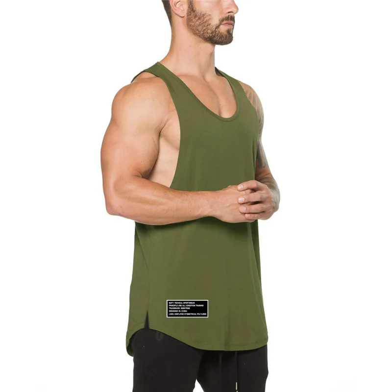 Summer Mens new Clothing Stringer Tank Top Bodybuilding Muscle Gym Workout Pumping iron Training Sleeveless Cotton T-shirts Vest