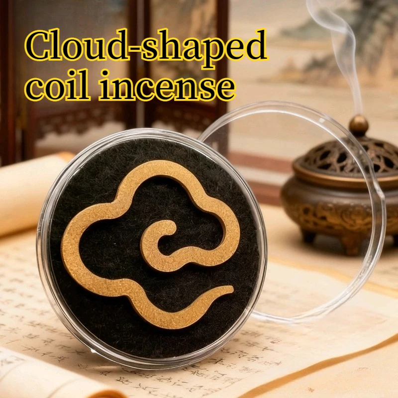 Kyanche Agarwood Round Incense Stick Cloud-shaped Natural No Sticky Powder Zero Additives Relaxation Meditation Air Purification
