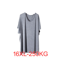 Summer Men Oversized T-shirt 15XL 16XL 200KG TO 250KG  Plus Size T-shirts 3 Colors