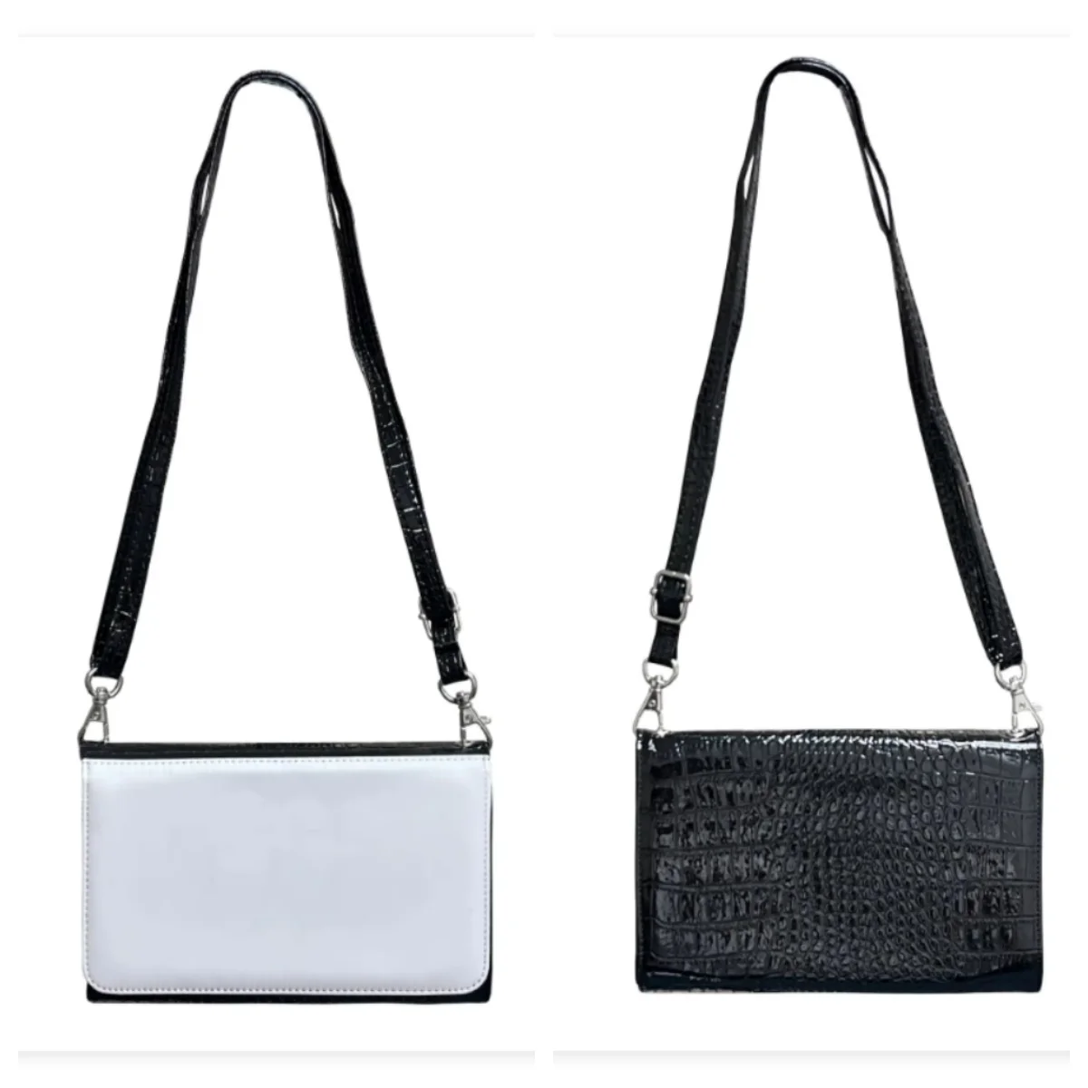

3 Pack Sublimation Blank PU Ladies Hanging Bag With Zipper Card Holder Storage Bag Sublimation Women's For Heat Transfer Print ﻿