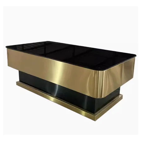 

Simple Luxury Coffee Table Modern Stainless Steel Rectangular Design Metal Coffee Tables Living Room Couchtisch Home Furniture