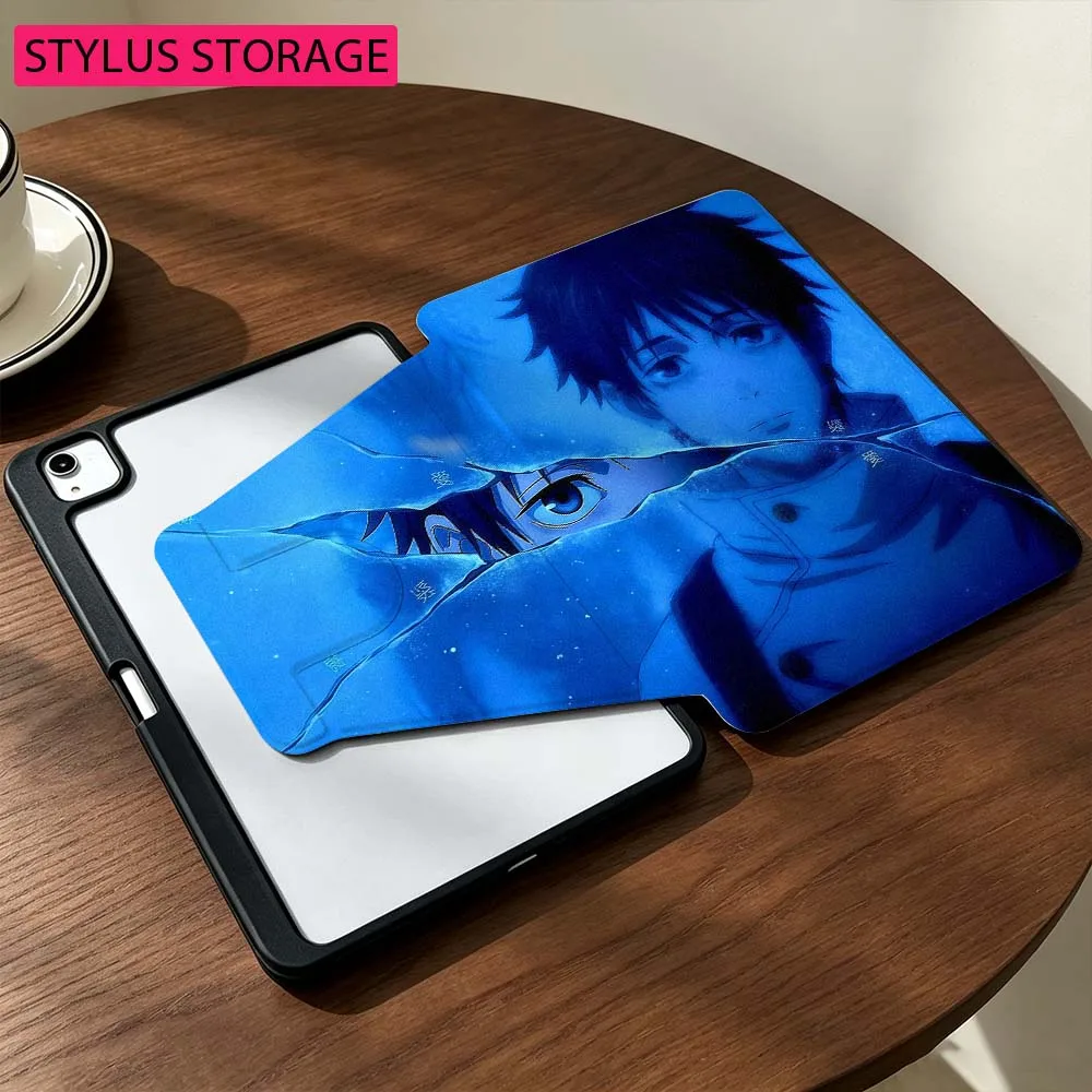 Comics J-Jujutsu K-Kaisen For Samsung Galaxy Tab S9 S10 S11 14.6 13.1 inch FE Ultra 360° Rotation Stylus Storage Tablet Case