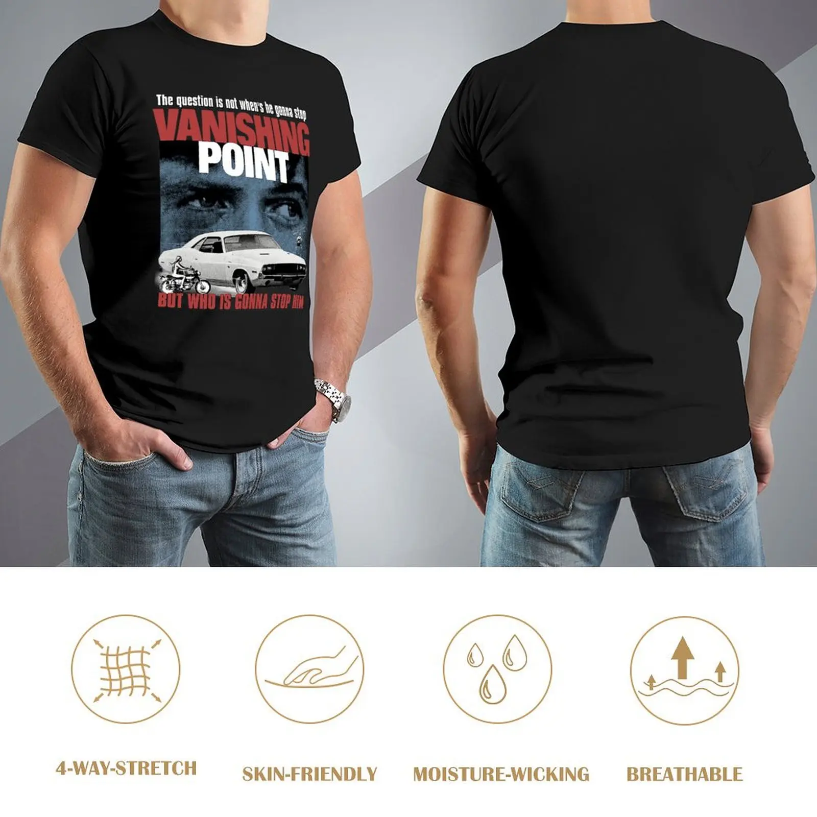 Vanishing Point T-Shirt plain customs design your own street wear fruit of the loom mens t shirts image 4